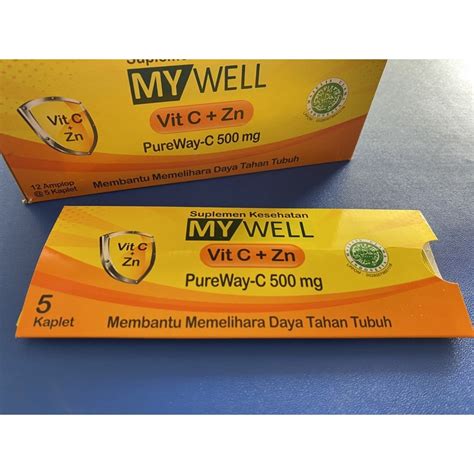 Jual My Well Vit C Zn Kaplet Shopee Indonesia