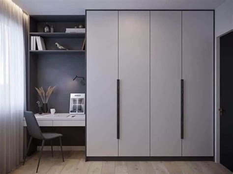 Шкаф с столом в современном стиле Wall Wardrobe Design, Wardrobe ...