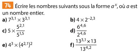 Croissance exponentielle Propriétés algébriques Exercice d