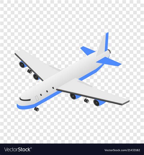 Delivery Plane Icon Isometric Style Royalty Free Vector