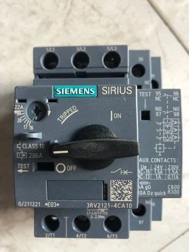 Siemens 3RV21214CA10 MPCB At Rs 13340 Piece Motor Protection Circuit