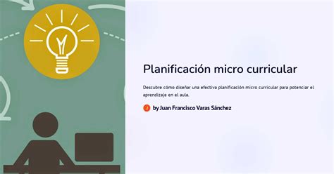 Planificación Micro Curricular