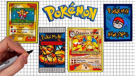 Comment Dessiner Les Cartes Pokemon Les Plus Rares Tutos Youtube