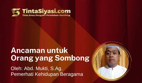 Ancaman Untuk Orang Yang Sombong