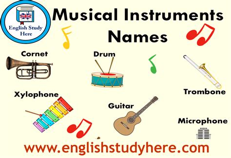 List Of Musical Instruments In English At Maria Park Blog