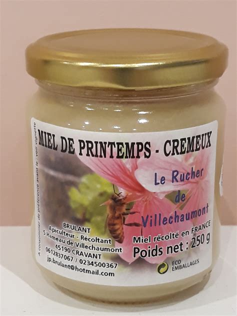 Miel De Printemps Cr Meux Kg Le Rucher De Villechaumont Locavor Fr