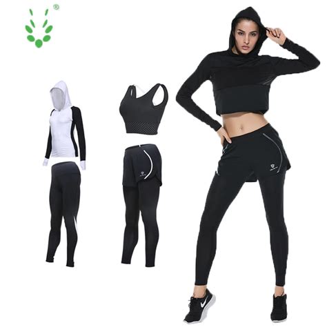 Vansydical Sport Fintess Jogging Running Sets Jacket Suits Gym Fitness