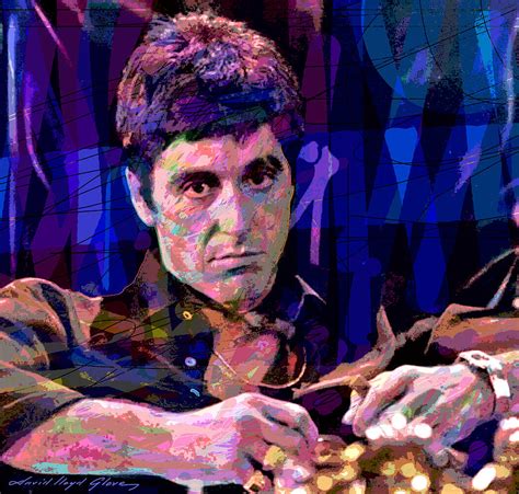 Tony Montana Scarface Painting By David Lloyd Glover Pixels