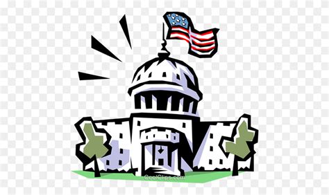 Capitol Building Royalty Free Vector Clip Art Illustration Us Capitol