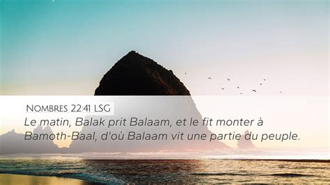 Nombres 22 41 LSG Desktop Wallpaper Le Matin Balak Prit Balaam Et