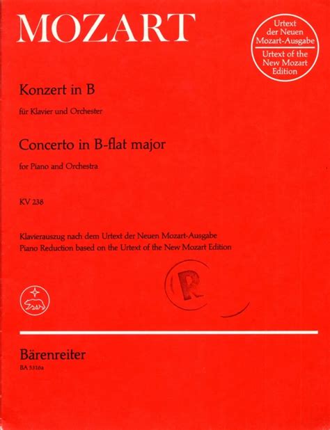 Konzert F R Klavier Und Orchester Nr B Dur Kv Von Wolfgang