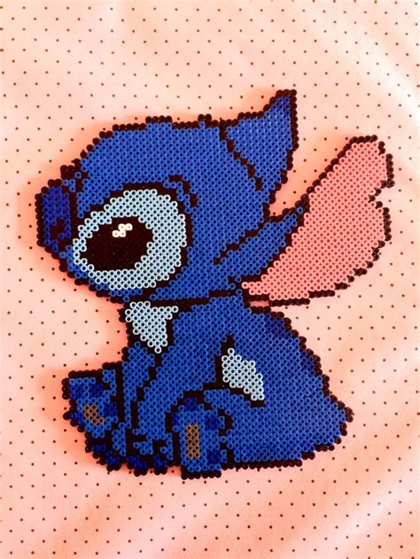 Stitch Hama Beads Perler Beads Azul Disney Lilo