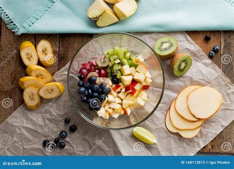 Kiwi fruit salad stock image. Image of colorful, fruit - 168112813