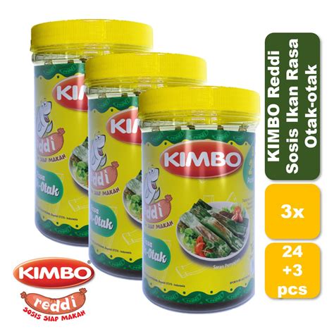 KIMBO Reddi Sosis Ikan Rasa Otak Otak Toples Triple Pack Shopee Indonesia