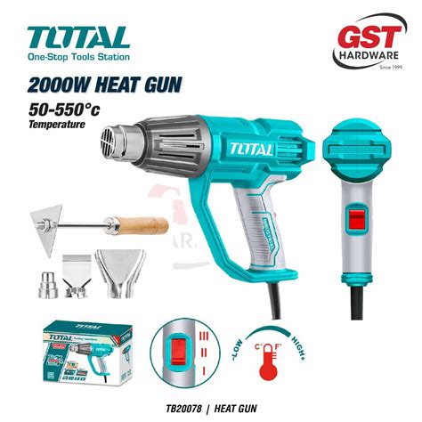 Total Heat Gun Blower Hot Air Gun Blower Hot Gun Blower Blow Gun Heat Air Gun Dryer Air