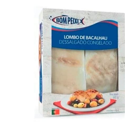 Lombo Bacalhau Dessalgado Congelado Bom Peixe 680g Sonda Supermercado