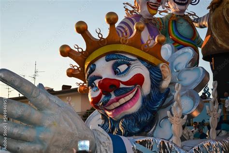 Viareggio the famous carnival parade with themed allegorical floats ...