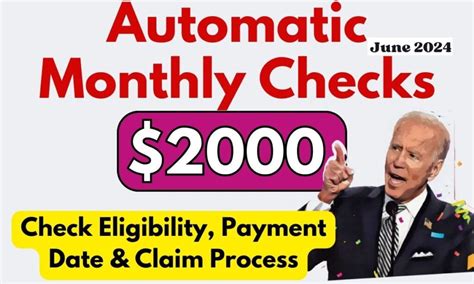 2000 Automatic Monthly Checks June 2024 For Low Income Now Check