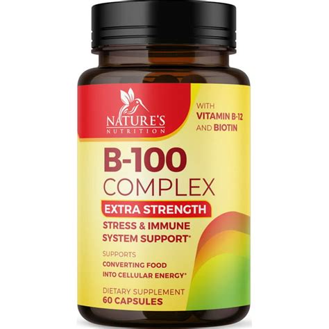 Vitamin B Complex Plus Vitamin C And Folic Acid Super B Complex Vitamins For Immune And Energy