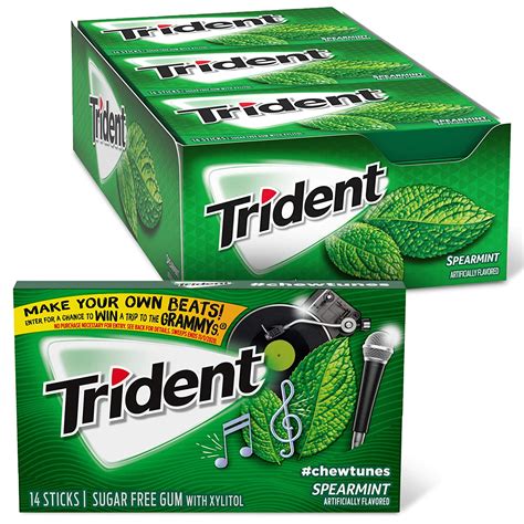 Trident Spearmint Gum S Mart