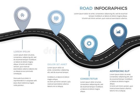 Road Infographics Stock Illustration Illustration Of Marker