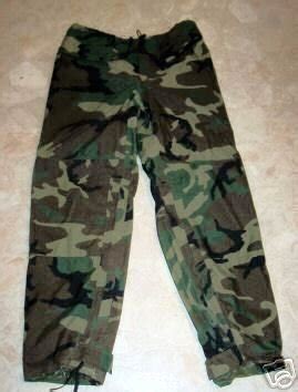 Orc Improved Camo Military Surplus Rain Pants Large