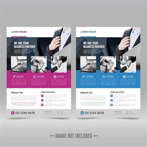 Premium Vector Corporate Poster Flyer Design Template