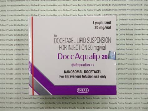 Intas 20 Mg Docetaxel Lipid Suspension Injection At Rs 2950 Vial In New