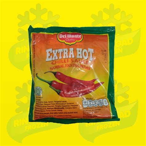 Jual Del Monte Sambal Extra Hot Gr Sachet Shopee Indonesia