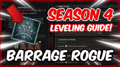 DIABLO 4 Most Fun LEVELING ROGUE BUILD In Season 4 Barrage Rogue