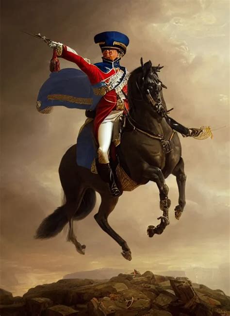 Grandiose Epic Portrait Of Napoleon Bonaparte French Stable Diffusion