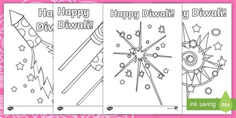 Diwali Crackers Coloring Pages