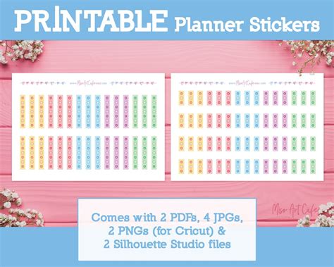 Checklist Printable Planner Stickers Instant Download | Etsy