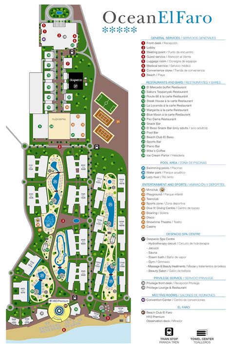 Resort Map | Ocean El Faro | Punta Cana, D.R.