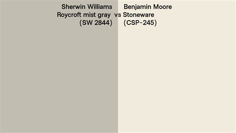 Sherwin Williams Roycroft Mist Gray Sw 2844 Vs Benjamin Moore