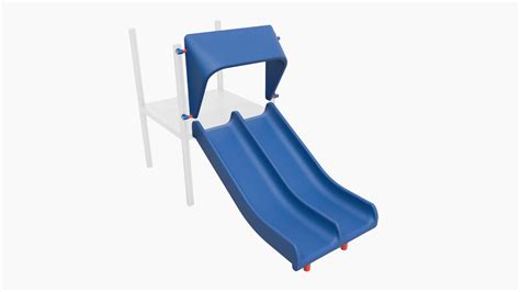 Double Slide Straight Dual Tracked Slide For Two Kids