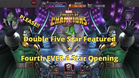 Bitter Sweet 6 Star And Double 5 Star Featured Crystal Opening Marvel Contest Of Champions