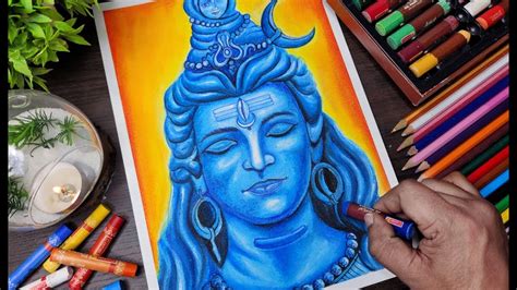 How To Draw Lord Shiva Part 2🔥 Easy Drawing Of Mahadev With Oil