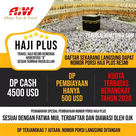 Biaya Haji Plus Langsung Dapat Nomor Porsi Haji Resmi Kemenag