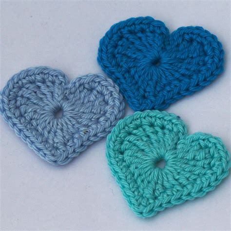 Modern Crochet Heart Applique Free Pattern Mycrochetprojects