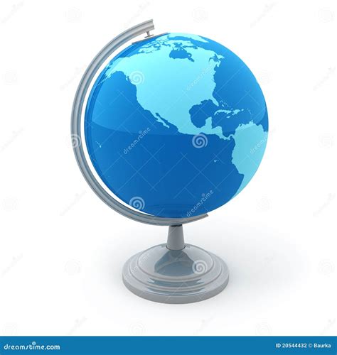 Terrestrial globe stock illustration. Illustration of planet - 20544432