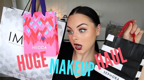 Huge Makeup Haul ♡ Imats Sephora Mecca More Youtube