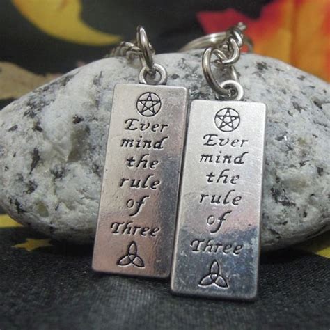 Wiccan Rede Keychain Wiccan Rede Rule Of Three Ever Mind Etsy