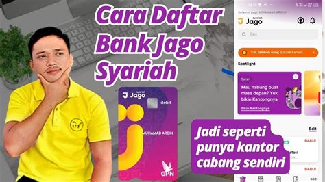 Cara Daftar Bank Jago Cara Buka Tabungan Bank Jago Syariah YouTube