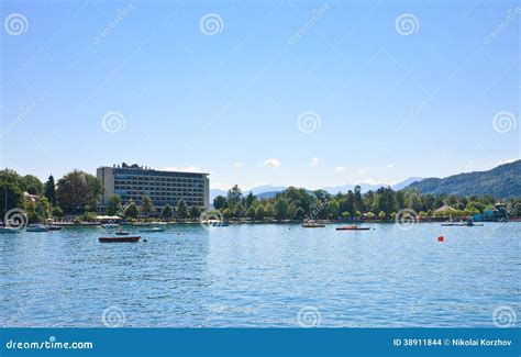 Resort Portschach Lake Worthersee Austria Editorial Stock Image