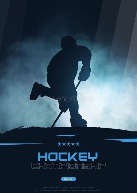 Ice Hockey Player Poster Stock Illustrations 718 Ice Hockey Player