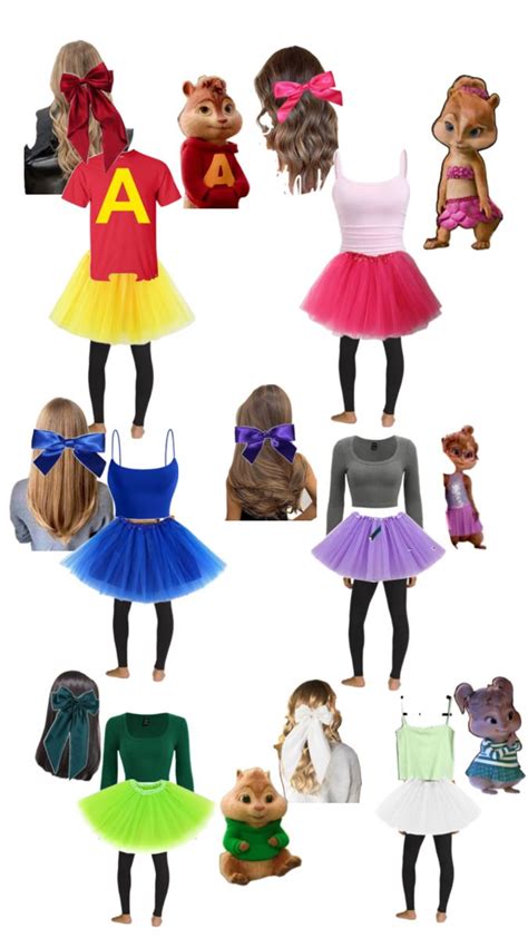 ALVIN AND THE CHIPMUNKS In 2024 Fall Outfits Trio Halloween Costumes