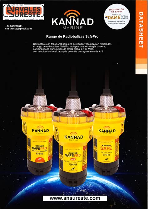 Radiobaliza Kannad Safepro Automatica Ais Gnss Suministros Navales