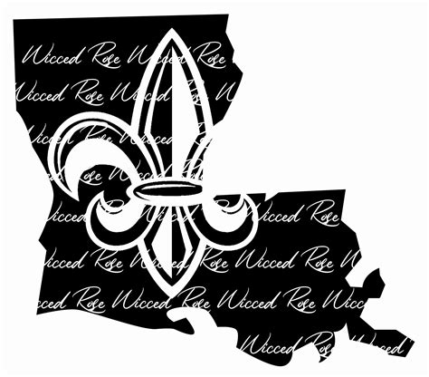 Louisiana Fleur De Lis SVG - Etsy