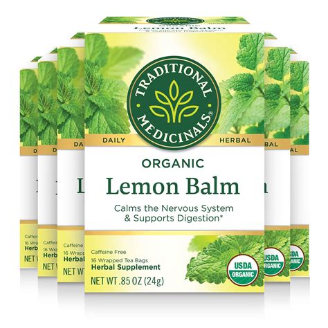 Buy Traditional Medicinals Tea Lemon Balm Calms Nerves Supports